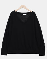 Hibe Button Linen Sweatshirt