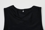MARTINI DRAPING SWIMSUIT_Black