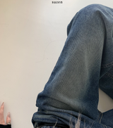 Windbreaker y2k denim wide pants