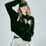 I LOVE BUTTERFLY TRENDY HOODY_BLACK