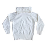 Cross off shoulder knit
