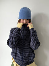 stripe zip up 