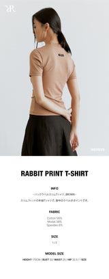 バックラベルスリムTシャツ