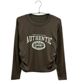Carls Nasher Shirring Crop T-Shirt (4c)