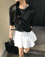 Reve Sand Loose Fit Mesh Half Knit 
