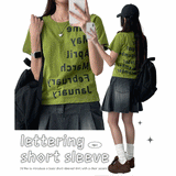 The Year Lettering Short-Sleeved T-Shirt (4 colors)