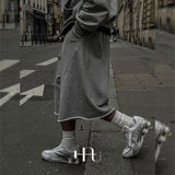 [HFORUS MADE] アーマーカットオフバミューダパンツ IN GREY