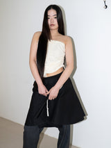 COTTON FLARE SKIRT (BLACK)