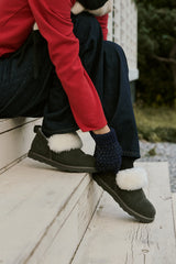 Toasty Fur Shoes - Khaki Black