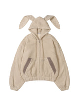 FLUFFY BUNNY JACKET (IVORY)