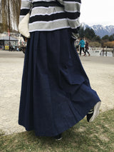 Luv Pintuck Banding Denim Skirt (2c)