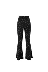 smile boot cut pants black
