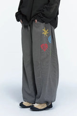 26FW★ Ethnic Symbol Pigment Sweatpants