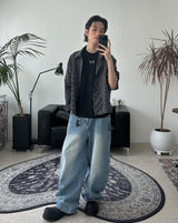 Alfie Wide Washed Denim Pants