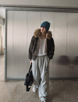 [Lining Fur] トリシャーラクーンファーカットパディングジャンパー