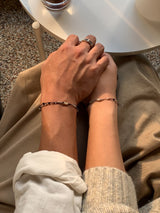 Positivity, double line bracelet_November Birthstone