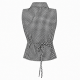 Noelle Gingham Scarf Blouse
