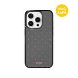 【MADE】Mini Dot Warm Gray iPhone case [Glossy Glass/Magsafe]
