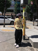 レシピ クロップ ショートスリーブ Tシャツ 5C