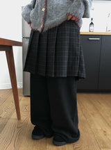 [Brushed Lining] アカン裏起毛ワイドトレーニングバンディングパンツ