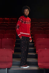 ARGYLE NORDIC KNIT / RED