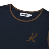 グラフィックリンガーTシャツ【ダークネイビー】