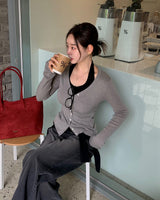 Recipe Long Sleeve Knit Cardigan