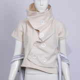 old natural hand-woven rags shirt