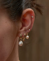 フレッシュウォーターパール 925 シルバードロップイヤリング E043-02G (Worn by Joo Hyun-young)