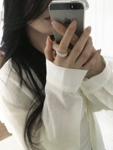 Triple Silver Ball Ring