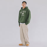 アーチロゴフードTシャツ　カーキ