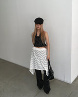 Dot halter top