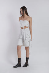 LAYERED KNOT TOP(WHITE)
