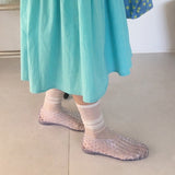 Mallang Jelly Mesh Flat Shoes Summer Sandals 7 Colors