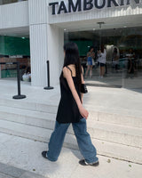 デニムダメージパンツ