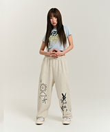 939 SMASHED LOGO CROP TOP (SKY BLUE)