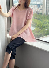 Lubat Unbalanced Pleated Blouse