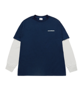 25FW ダブルレイヤーADLV長袖Tシャツ ライトネイビー