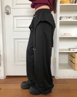 ヒーラーストラップバンディングレイヤードフリーストレーニングスカートパンツ