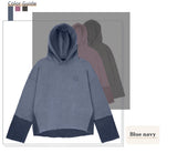 PIGMENT CUTTED HOODIE_BLUE NAVY