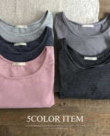 Peach Warm Border Round T-shirt (5color)