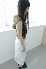 see-through hood sleeveless top(3colors)