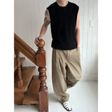[S/S] Nylon tuck wide slacks (3color)