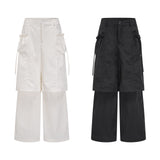 String Pocket Layered Wide Pants 232401216