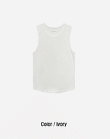 unisex pigment sleeveless shirt