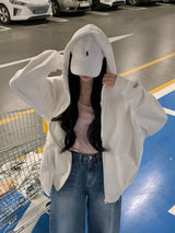 [BELLIDE MADE] Spring ver, two-way overfit zip-up hoodie