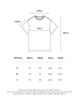 Blur Effect Round T-Shirt-Grey