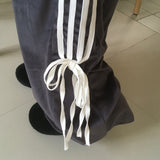 Hoal Track Ribbon Velvet Sweat Pants