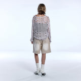 SIN MESH SWEATER_BEIGE