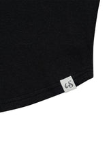 スリム ロング ボタンフーディートップ(BLACK)